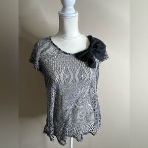 Bella d silver mesh top size XL
